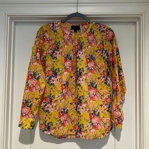 J Crew Liberty 1/4 Button Front